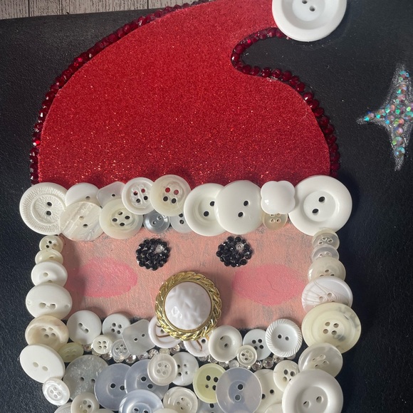 St. Nick Santa Face Christmas Crossbody Novelty Button Leather Purse - Picture 3 of 16